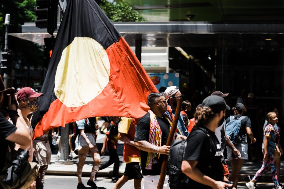 Aboriginal flag with allies